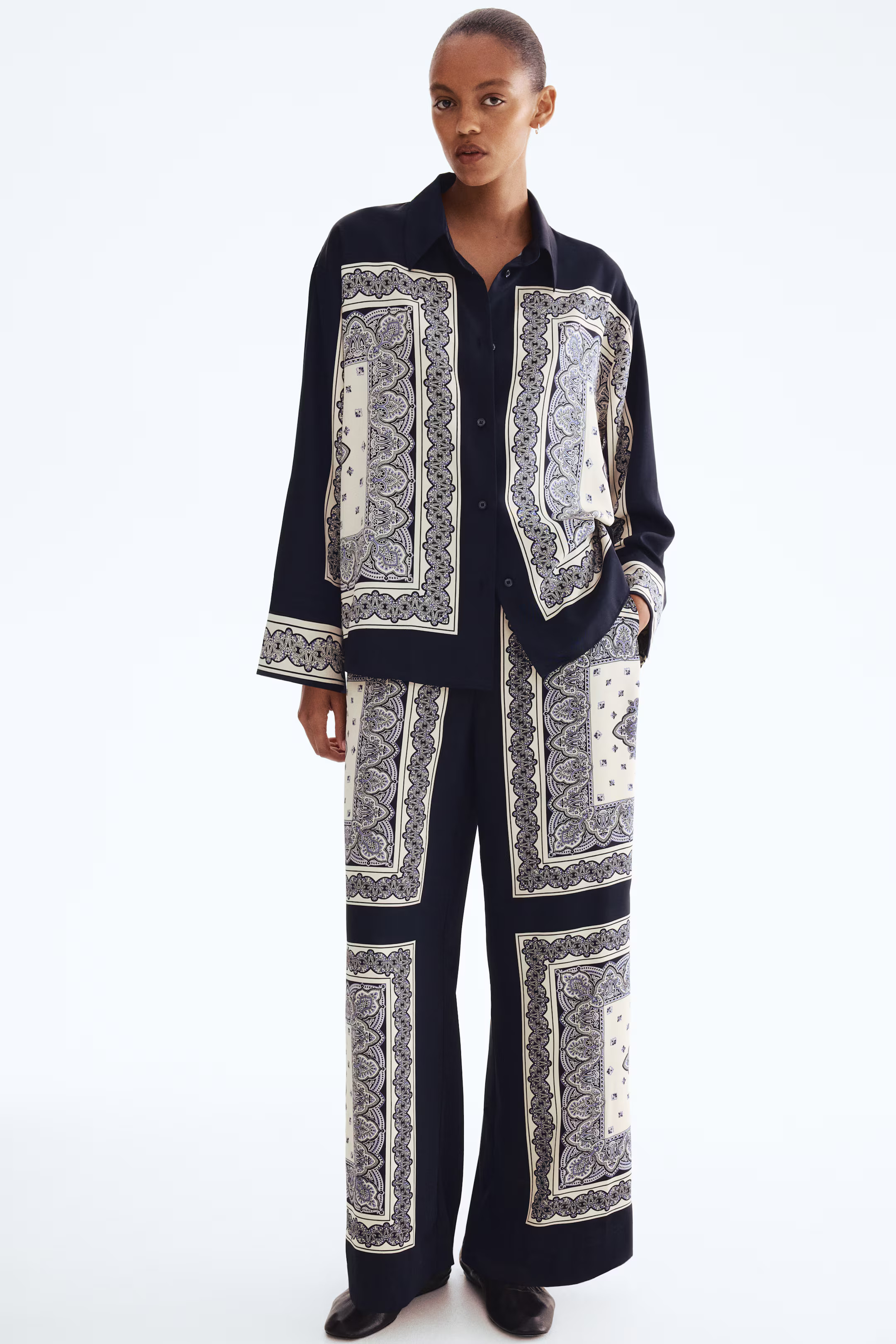 Oversized Twill Shirt | H&M (US + CA)