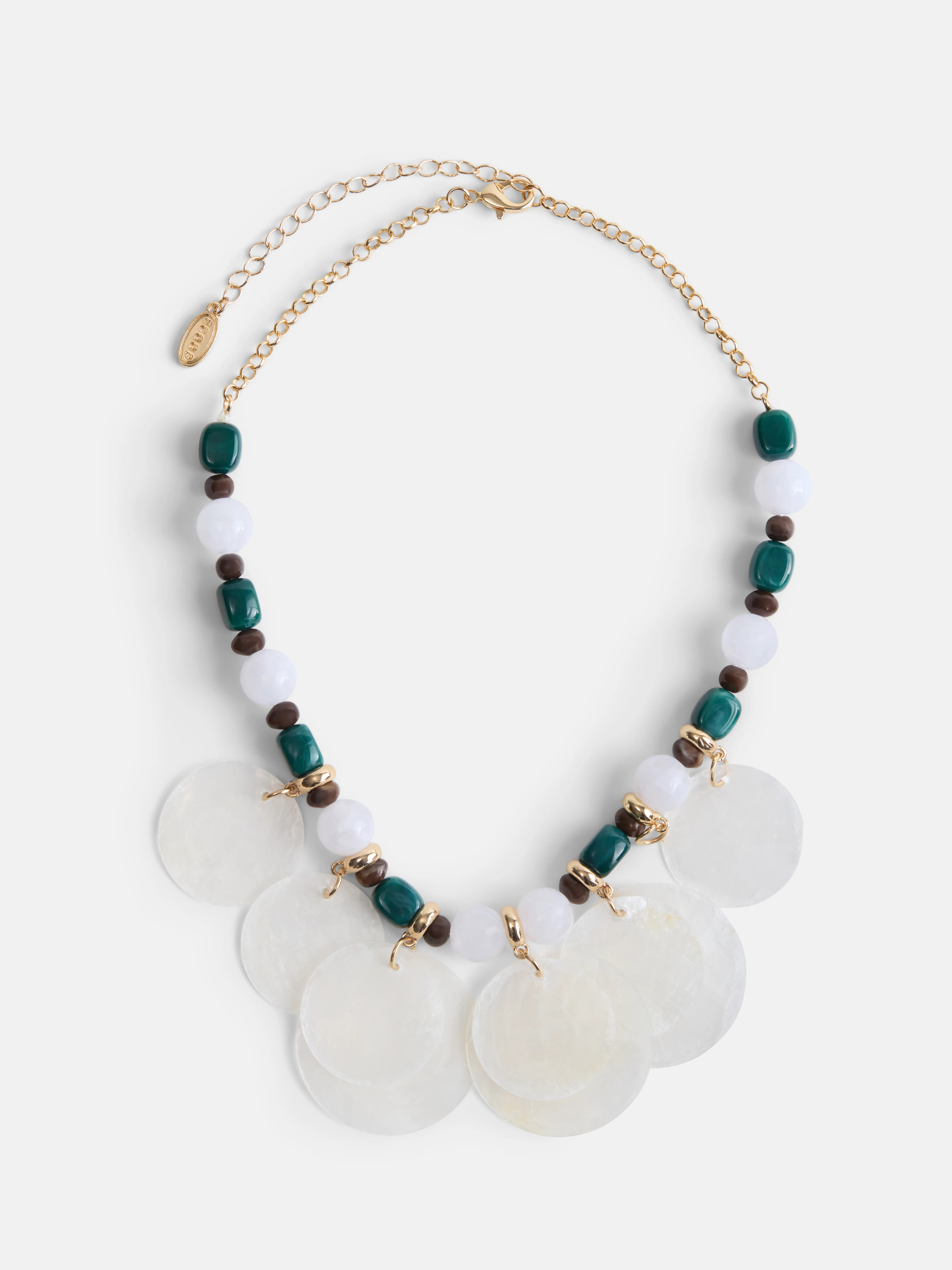 Scoop Women’s Beaded Shell Statement Necklace | Walmart (US)