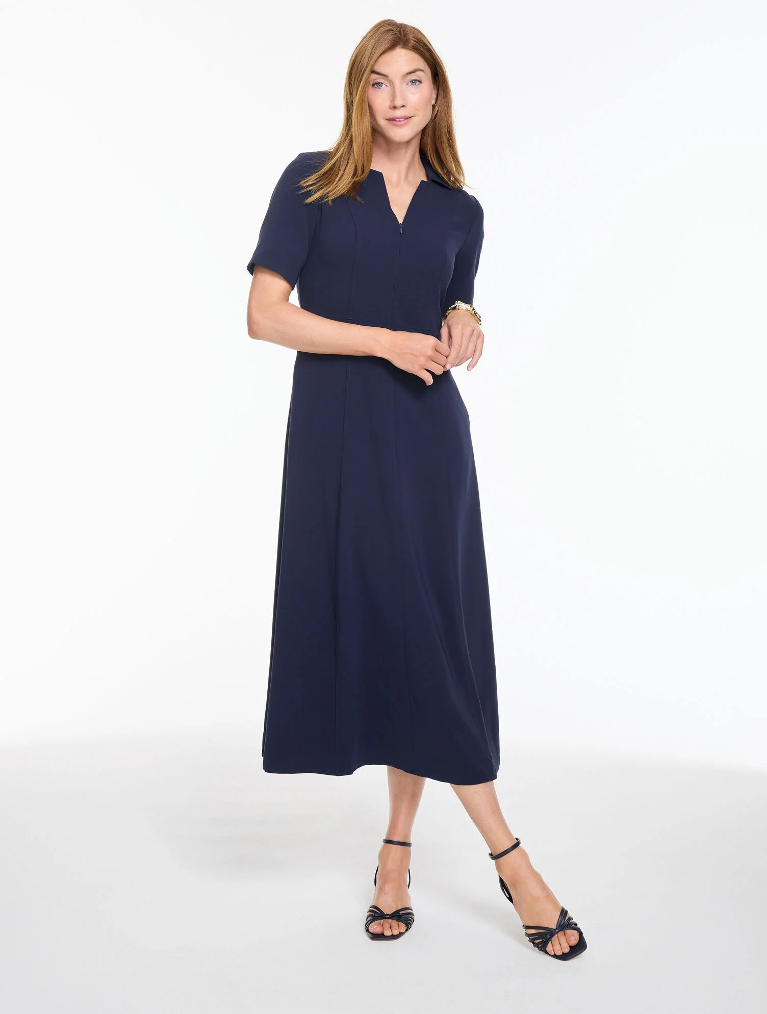Easy Travel Collared Dress | Talbots