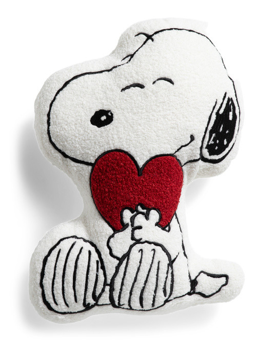 15x17 Snoopy Hugging A Heart Decorative Pillow | TJ Maxx
