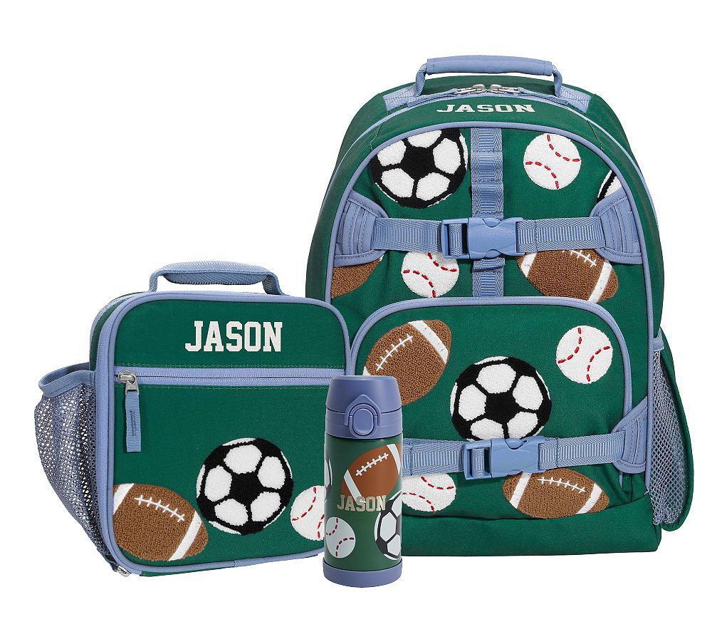 Green Sports Chenille Mackenzie Backpack & Lunch Bundle, Set of 3 | Pottery Barn Kids
