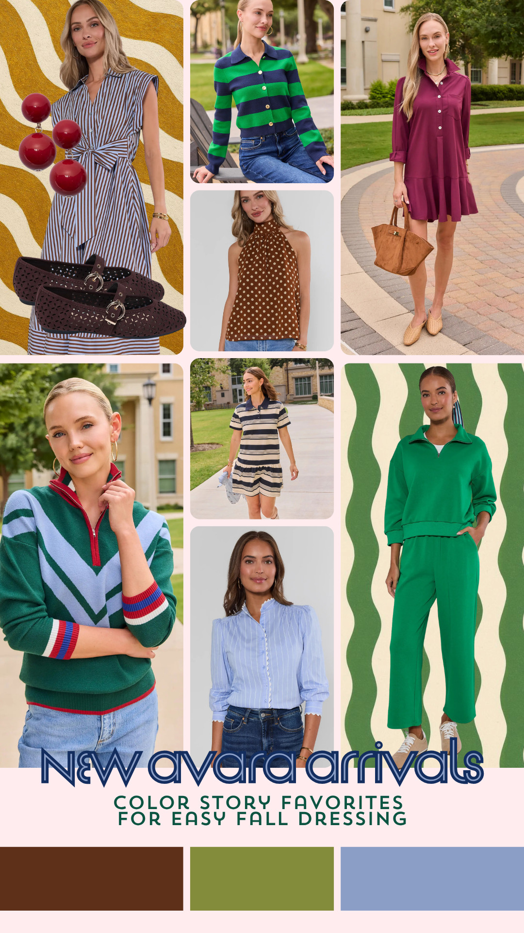 🍂 New Avara just dropped and these pieces are giving effortless fall style. From rich colors to timeless stripes and everyday staples, these are the kind of finds you'll wear on repeat. 🤎💚💙 

 #LTKootd #LTKSeasonal #LTKOver40