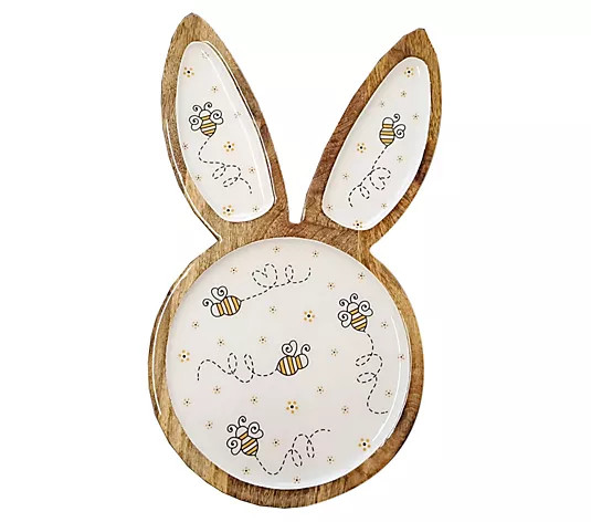 Make Your Selection: Temp-tations Special Edition Wood Bunny Serving Tray | QVC