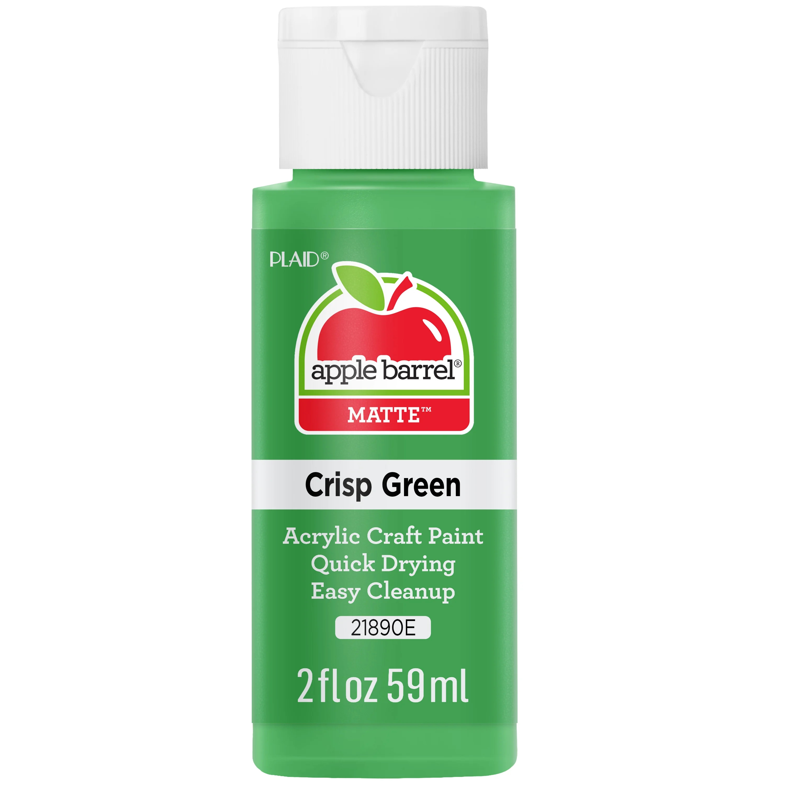 Apple Barrel 21890E Acrylic Craft Paint, Matte Finish, Crisp Green, 2 fl oz | Walmart (US)