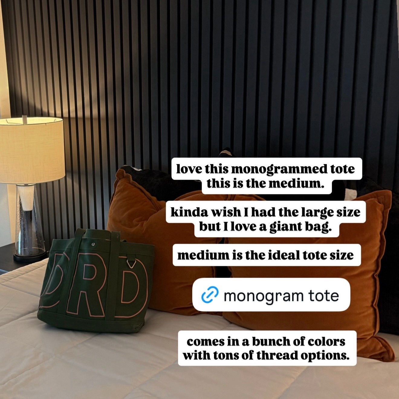 Baublebar monogrammed canvas tote bag in medium. Olive green with pink monogram. Perfect for Mother’s Day or graduation gifts 

#LTKmomlife