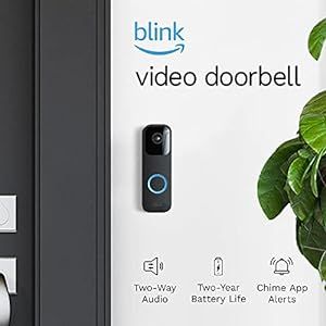 Blink Video Doorbell (Black) + Mini Camera (Black) with Sync Module 2 | Two-Way Audio, HD Video, ... | Amazon (US)