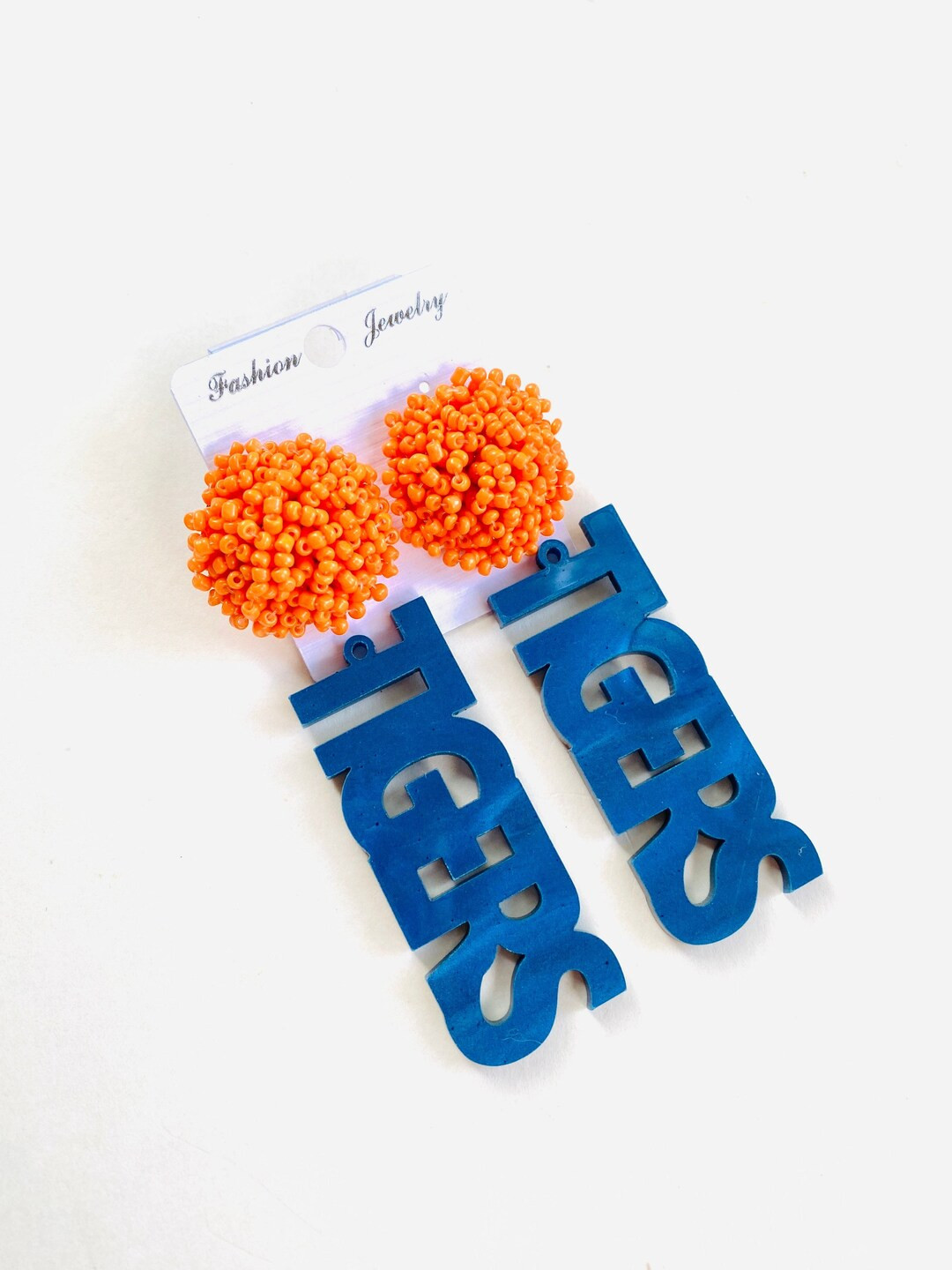 Auburn Tigers Earrings Game Day Jewelry Outfit, Navy Blue Orange White, War Eagle, Auburn Tigers ... | Etsy (US)