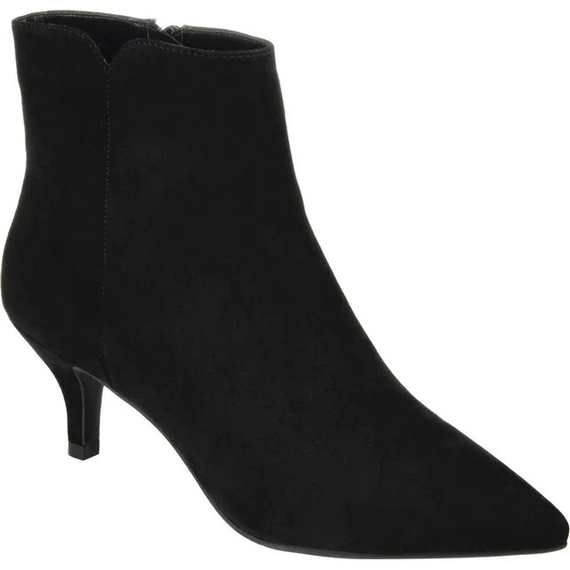 Women's Journee Collection Isobel Pointed Toe Bootie Black Manmade 8.5 M | Walmart (US)