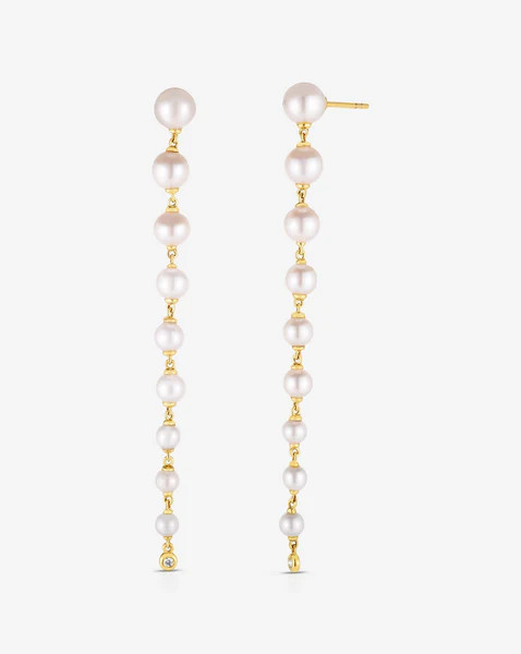 Graduated Pearl Drop Earrings | Ring Concierge