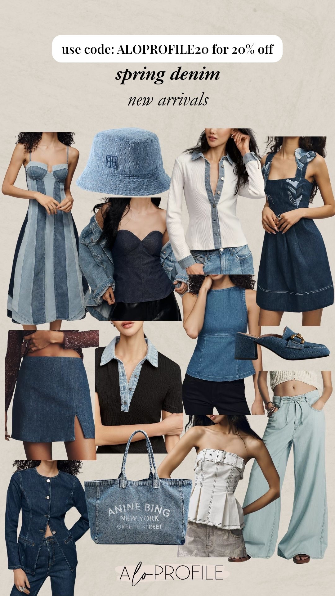 Anthro Spring Denim New Arrivals // spring fashion, spring style, spring outfit, spring outfits, spring wardrobe, spring denim, spring tops, spring dresses, denim dress, denim top