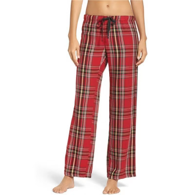 P.J. Salvage Womens Plaid Pajama Lounge Pants, Red, Small | Target