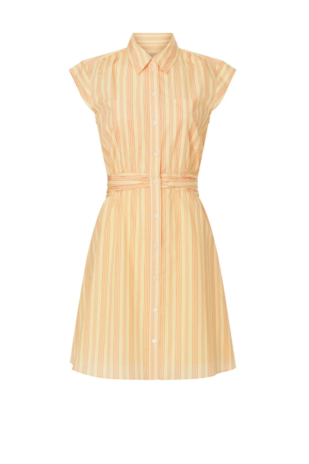 Yellow Stripe Shirtdress | Rent the Runway