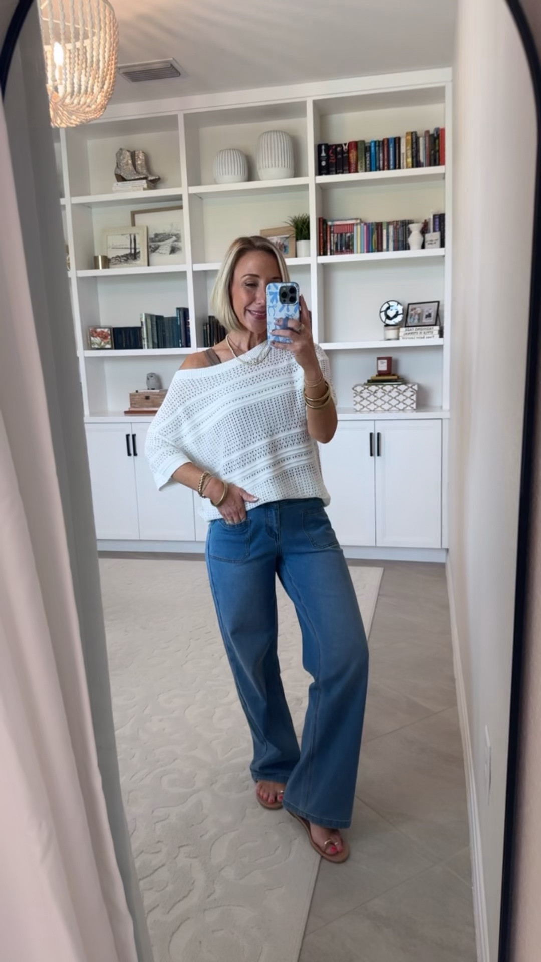 Amazon - spring sales & summer sweaters. Adjustable Waist Wide Leg Jeans - size XS, Regular. 5 colors (this is “Light Blue”). Has a coupon. Short Sleeve Crochet Sweater - size Small. 6 colors.

 

#LTKSeasonal #LTKOver40 #LTKSaleAlert