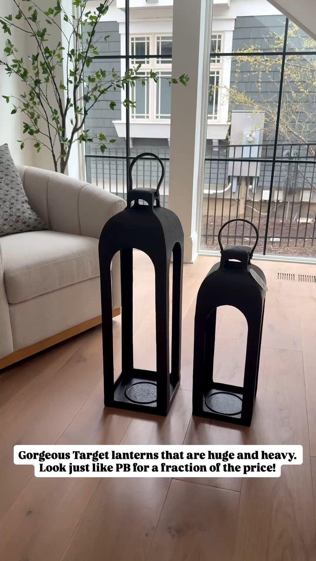 Target lanterns for your patio or porch! So gorgeous and heavy! PB similar one are priced over $300!! 

#LTKHome #LTKSeasonal