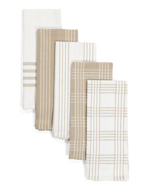 5pk Waffle Kitchen Towels | TJ Maxx