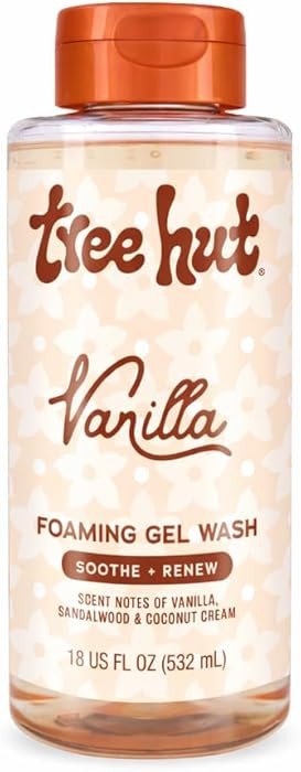 Tree Hut Vanilla Foaming Gel Wash, Moisturizing & Hydrating Body Wash with Shea Butter, Gently Cl... | Amazon (US)