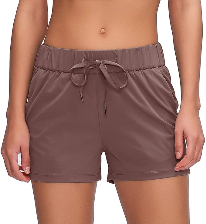 Willit Women's Yoga Lounge Shorts Comfy Active Running Shorts Casual Workout Hiking Shorts Pocket... | Amazon (US)