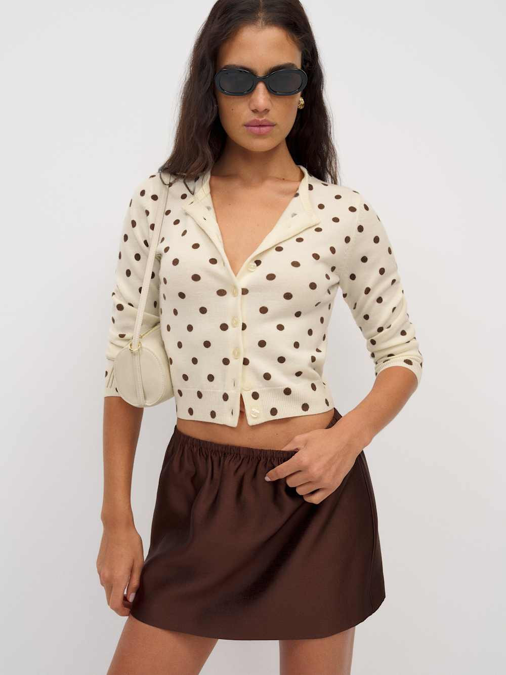 Bernadette Crew Cardigan | Reformation (Global)