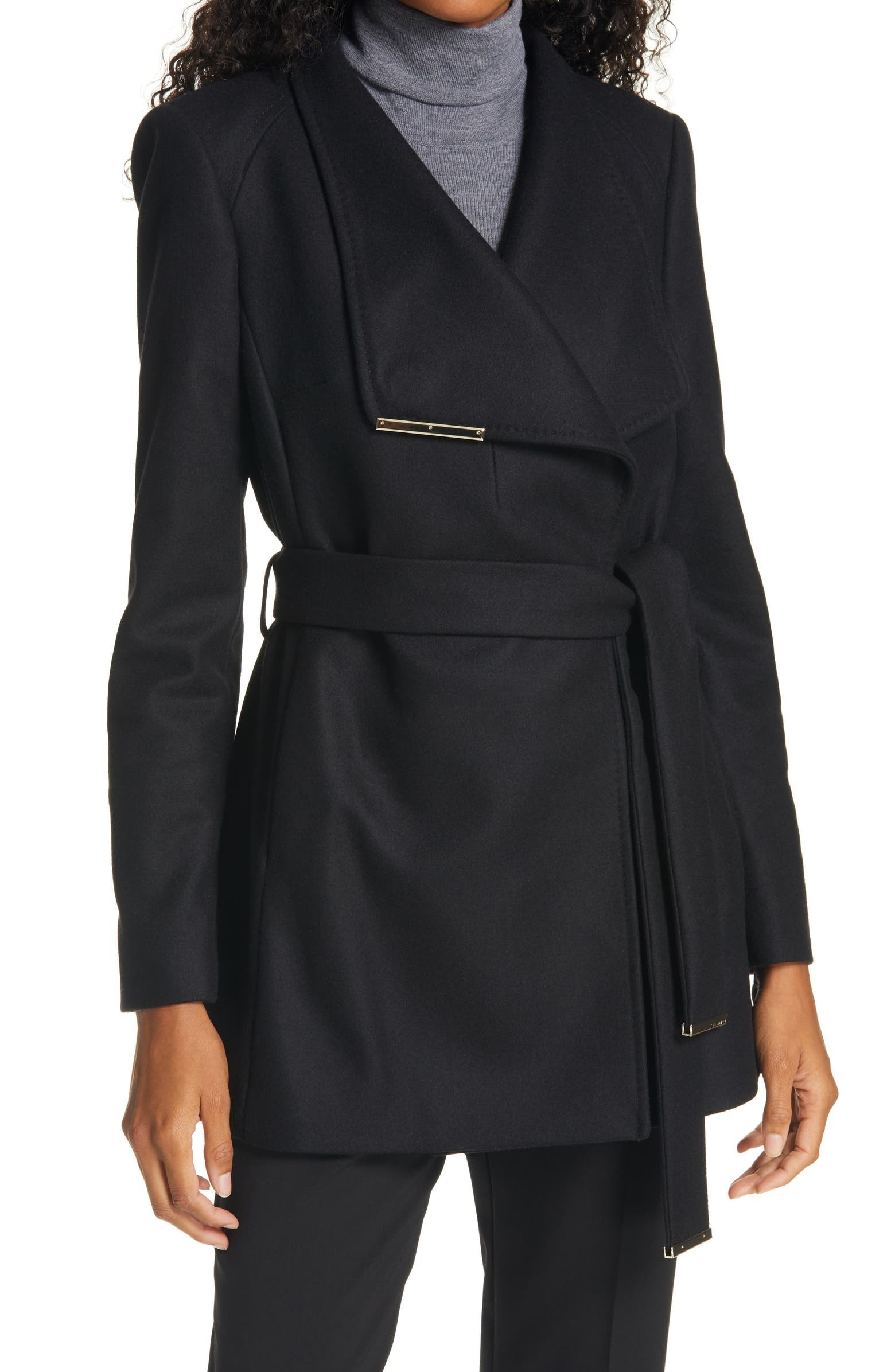 Rosess Wool & Cashmere Blend Wrap Coat | Nordstrom | Nordstrom