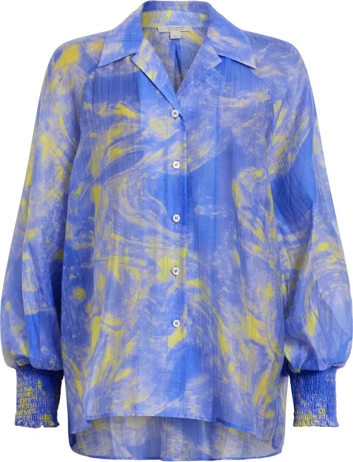 AllSaints Isla Inspiral Button-Up Shirt | Nordstrom | Nordstrom