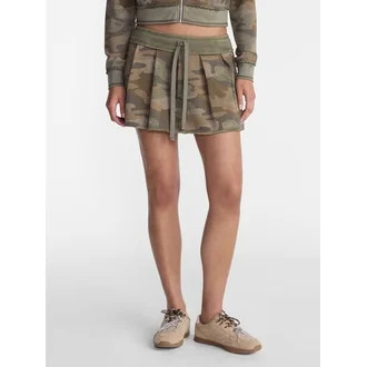 No Boundaries Pleated French Terry Mini Skort, Women's XXS-XXL | Walmart (US)