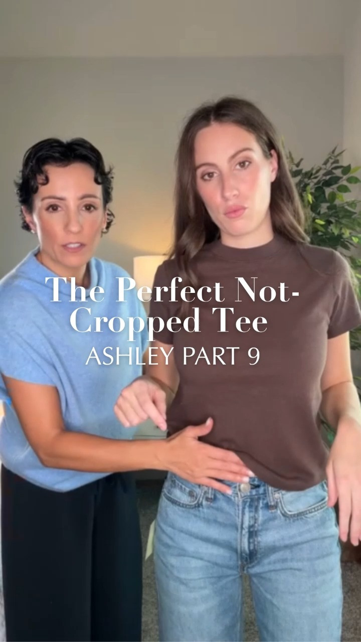 This tee is that ideal “shorter but not cropped” length — perfect with all your high-waisted pieces. The charcoal gray is such a good neutral if you don’t love black or super light gray. 

 #LTKgrwm #LTKootd #LTKmomlife