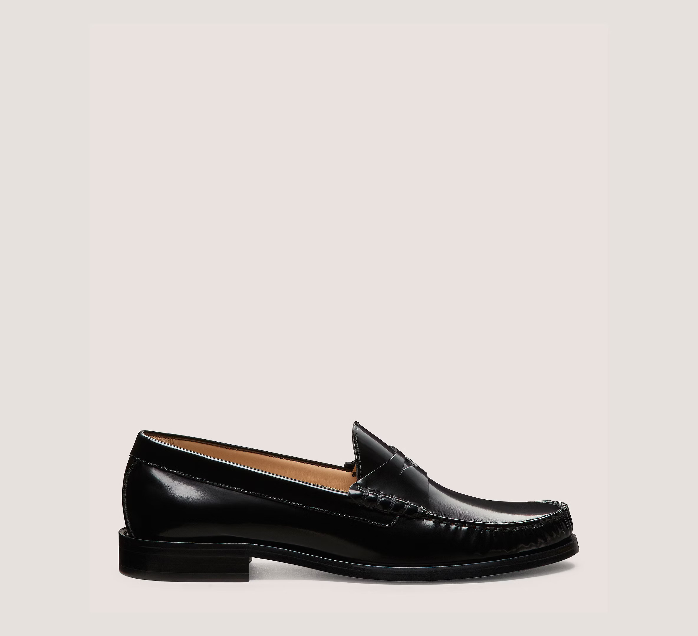 Stuart Weitzman Lottie Loafer Flats & Loafers, Black Spazzolato, Size: 9.5 Medium | Stuart Weitzman (US)