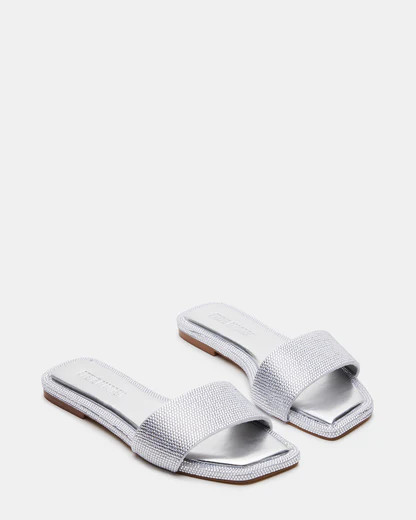 LUMINA Rhinestones Slide Sandal | Women's Sandals | Steve Madden (US)
