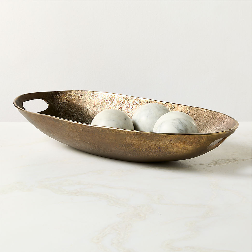 Mawson Cast Aluminum Decorative Bowl Small + Reviews | CB2 | CB2