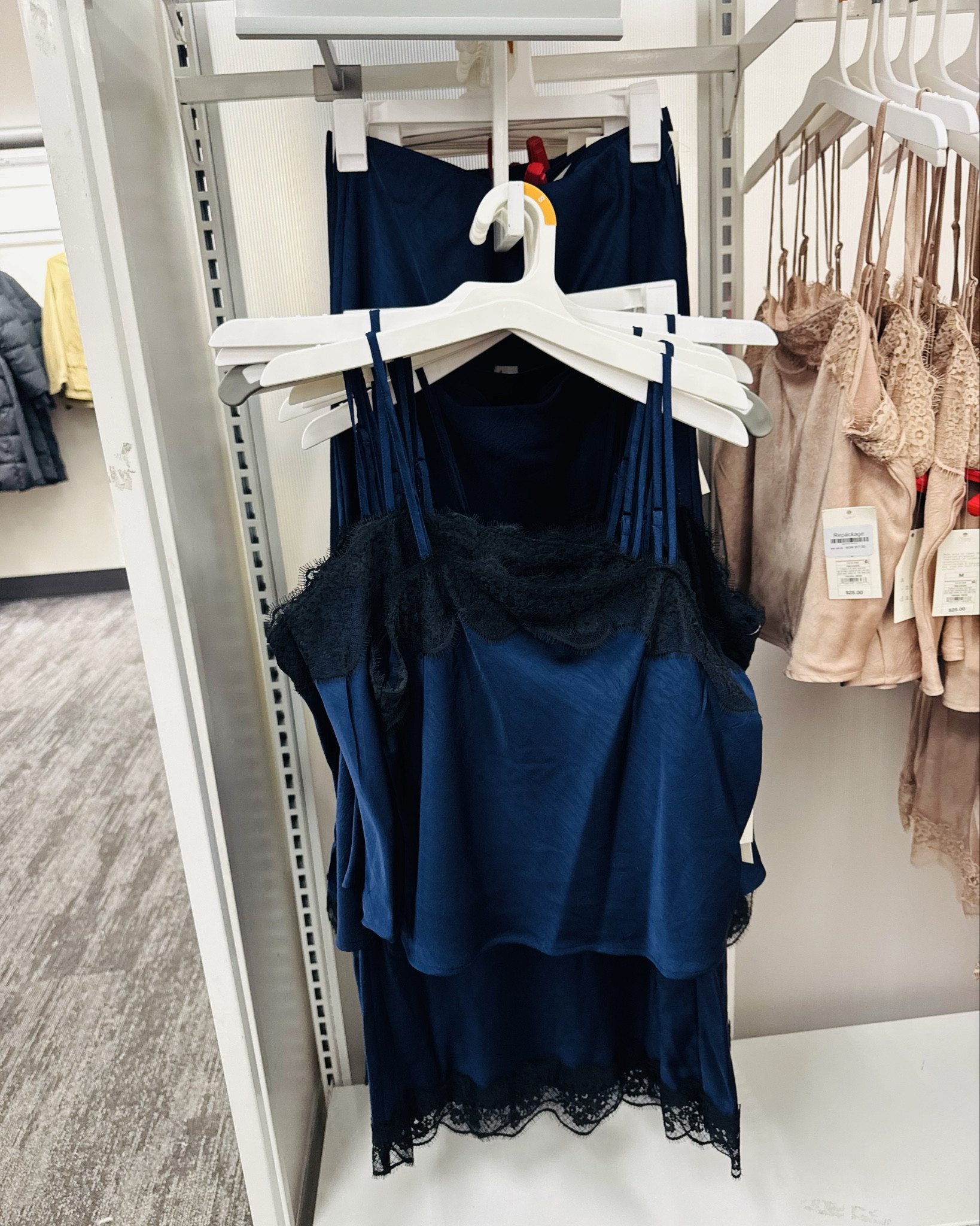 Happy Sunday!☺️ 45% Off clearance finds!!🤩 These were not in the clearance section and not marked clearance. These lace trim satin skirts and cami tops are available online in all 3 colors for the top and skirts! Comes in navy blue, light pink, & cream colors! This is similar to more expensive styles at Loft that’s also on sale close to these prices! They are having a huge sale for 50% Off + Extra 20% Off with free shipping! Abercrombie has a similar set, they are having a sale up to 50% Off! Revolve has some on sale also! I’ll link all of these for you! Which color is your favorite?🤔 


#targetclearance #targetmatchingset #targetskirts #target #clearance #matchingset #satinskirt #satincami


#LTKSaleAlert #LTKHoliday #LTKOver40