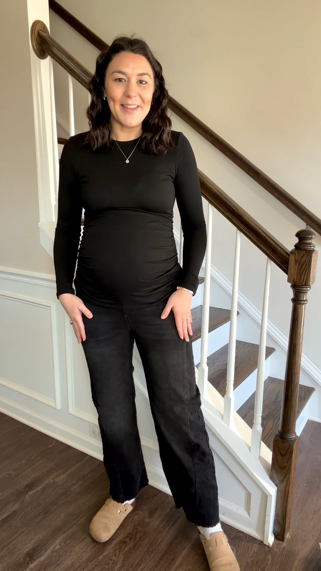 A detailed review of these Amazon maternity jeans!

I’m wearing a size medium (TTS for me) in the color black. They come in 8 different washes in sizes S-XXL. The listing says they are a straight leg denim but I feel like they have a slight barrel jean look with the side paneling which I love! They are a stretchy, pull on denim (no zippers or buttons) with functional pockets in the front and back! They have a full belly band which is very comfy, not itchy at all, and stays in place 🙌🏼  They also have an adjustable band with buttons at the top of the belly band to adjust to your preference which is super nice for wearing in different trimesters! 




#LTKTall #LTKBump #LTKFindsUnder50