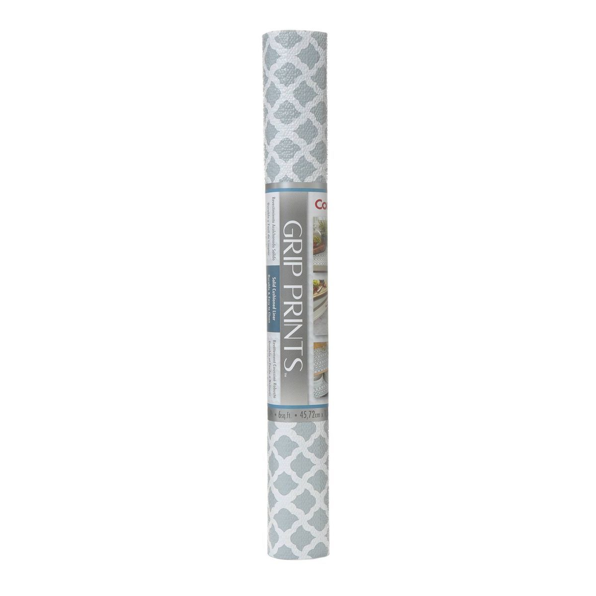 Con-Tact Brand Grip Prints Non-Adhesive Shelf Liner- Talisman Glacier Gray (18''x 4') | Target