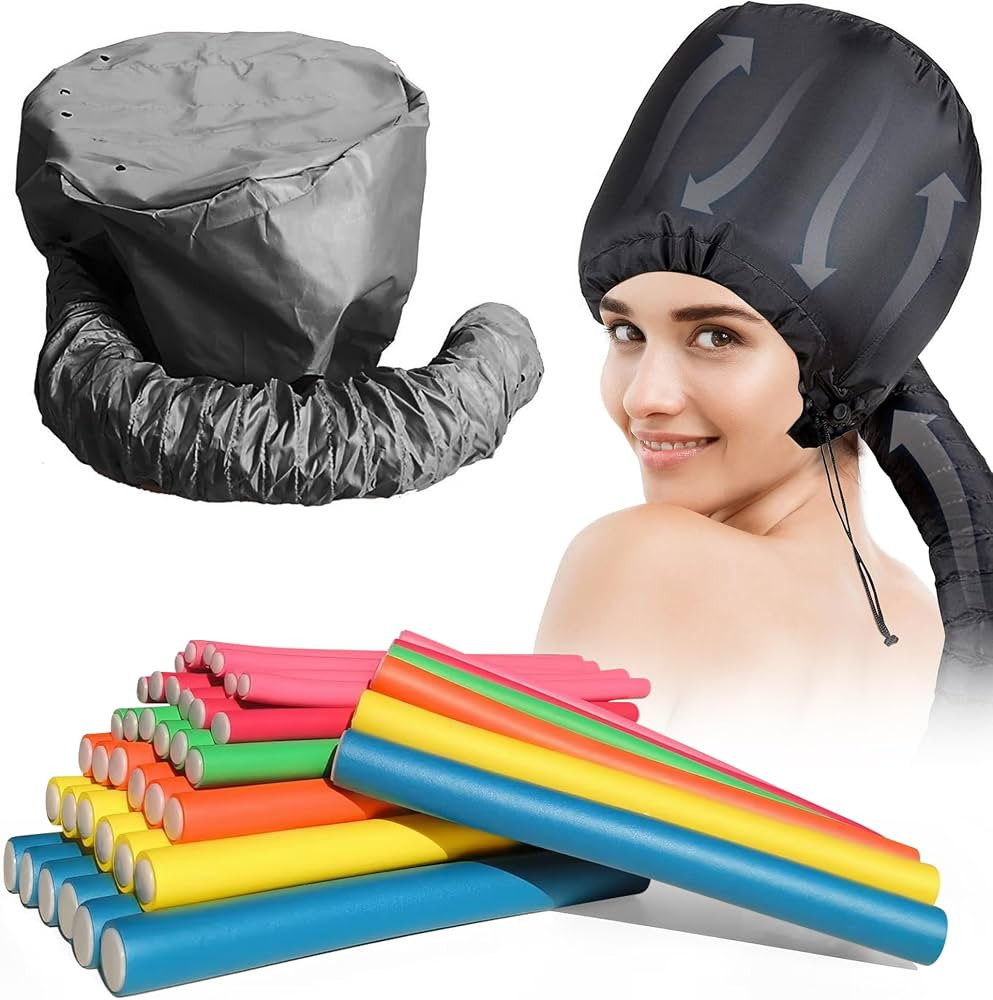 42 pcs 7" Flexi Rods,Hair Curlers Rollers Flexible Curling Rods,Heatless Bendy Foam Curls for Lon... | Amazon (US)