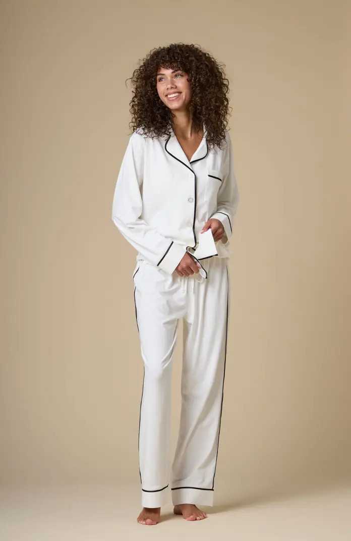 KIP Luxe Stretch Cotton Pajama Set | Nordstrom | Nordstrom