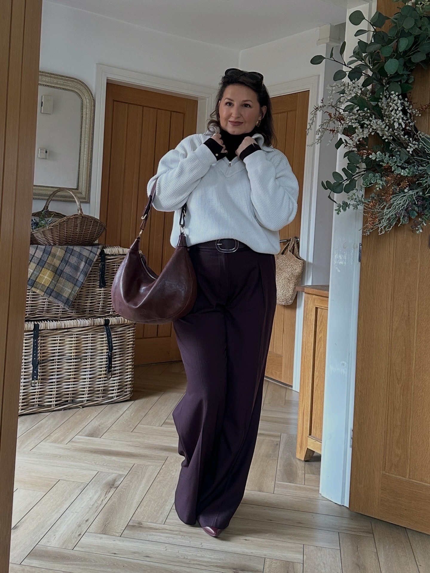 A mid winter outfit I’m absolutely loving… roll necks, half zips and wide leg trousers. 
I’ve included different pricing options to "get the look" 

#LTKuk #LTKstyletip #LTKwinter