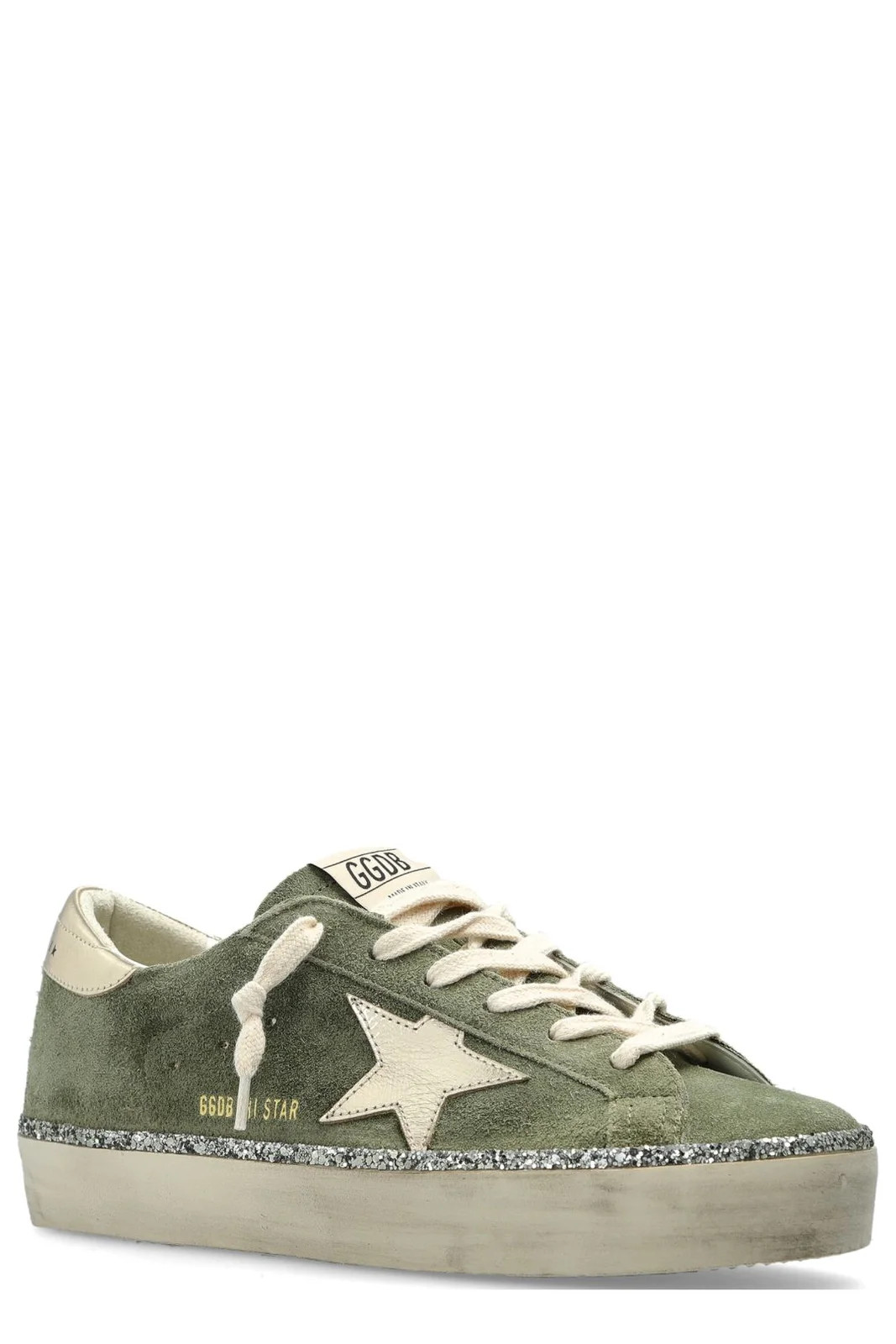Golden Goose Deluxe Brand Hi Star Glittered Sneakers | Cettire Global