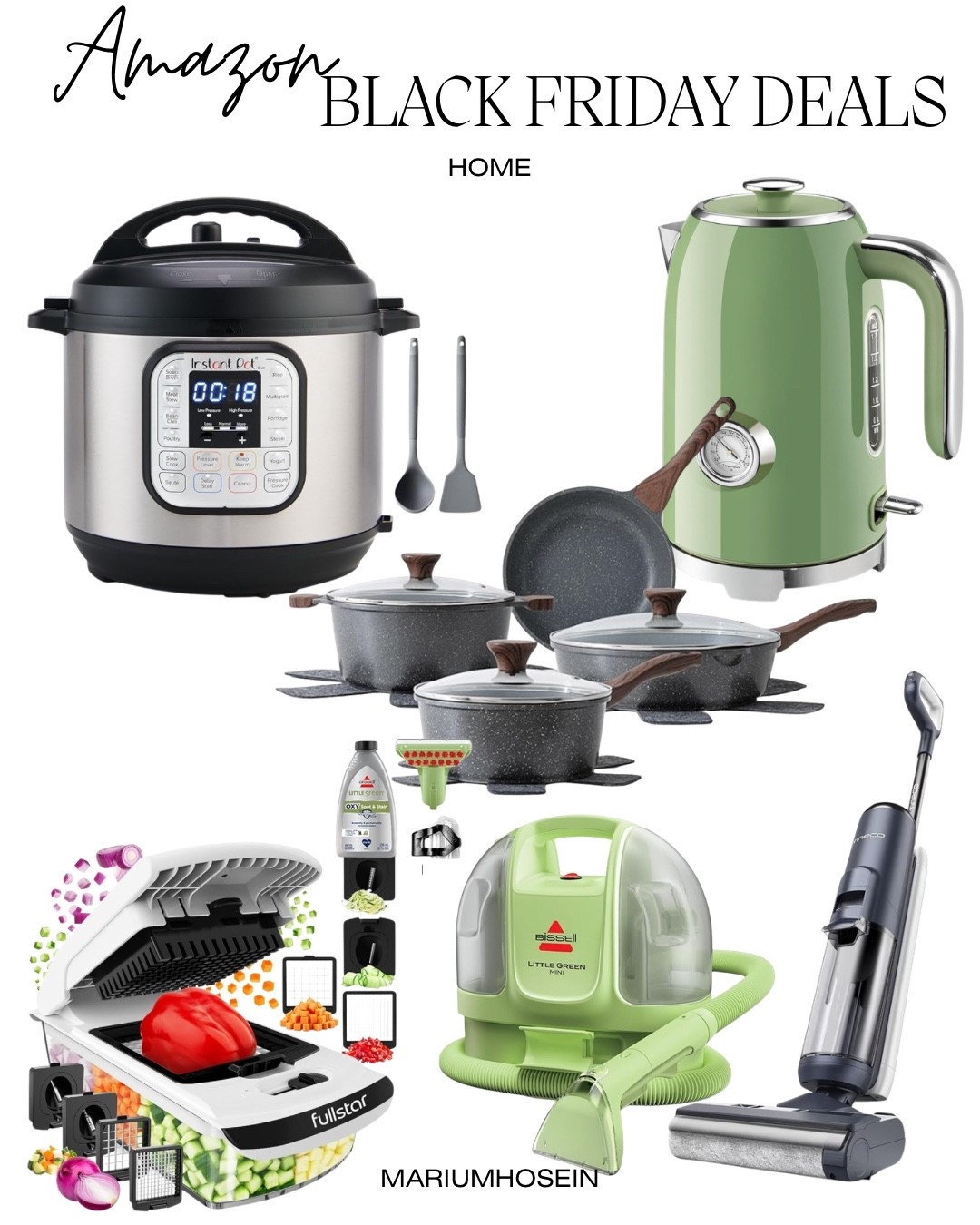 #Ad My personally picks for the kitchen. You can’t go wrong with these items. The vacuum mop is my absolute favorite, the chopper I use every day, and the bissel upholstery cleaner is how I keep my sofa’s clean! Oh and my instant pot!! The very best. All on major sale! 

@amazon #founditonamazon #WinterFavorites2025