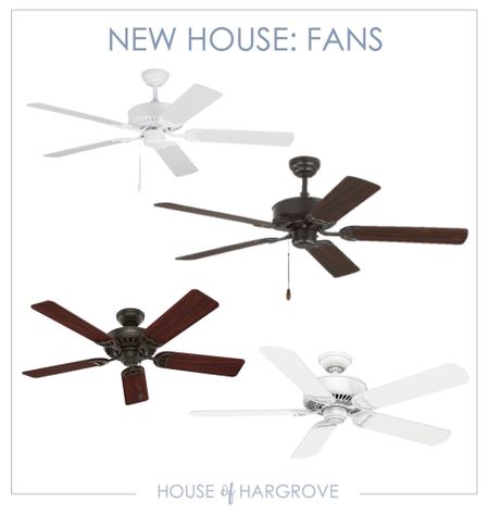 NEW HOUSE: FANS
Here are the fans we used in our new house
#ceilingfans 

#LTKhome