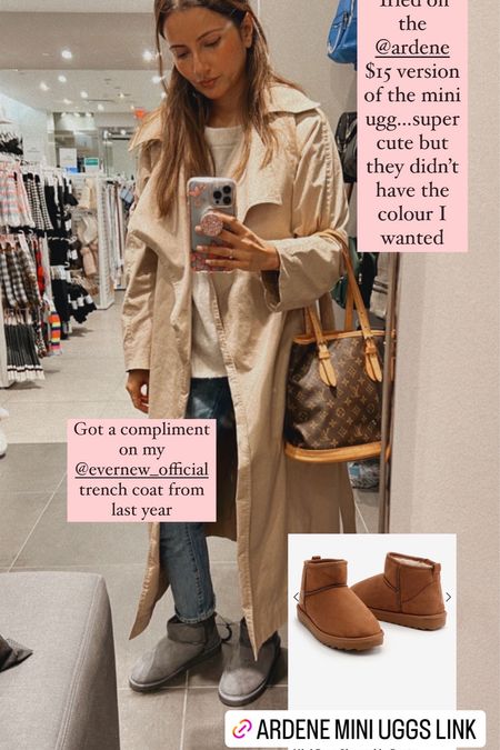 $15 alternative to mini Uggs - such cute boots from Ardene and they come in many colours too! Wearing my Louis Vuitton vintage petit bucket 23 bag

#LTKsalealert #LTKSeasonal #LTKfit