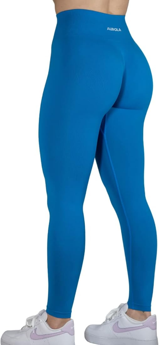 AUROLA Dream Collection Workout Leggings for Women High Waist Seamless Scrunch Athletic Running G... | Amazon (US)