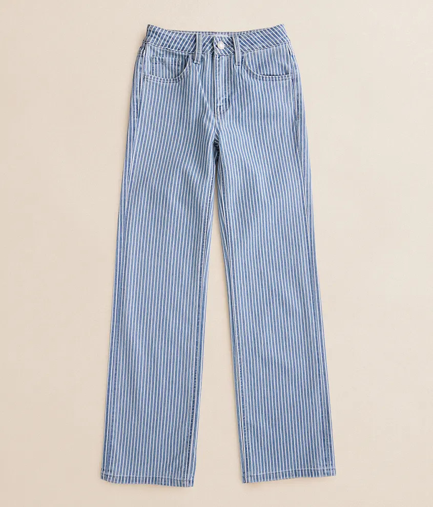 Girls - Mini Olivia Striped Wide Leg Stretch Jean | Buckle