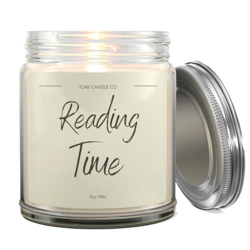 1OAK Reading Candle - Gifts for Readers - Cool Gifts for Book Lovers Women - Book Themed Vanilla Soy Candles | Amazon (US)