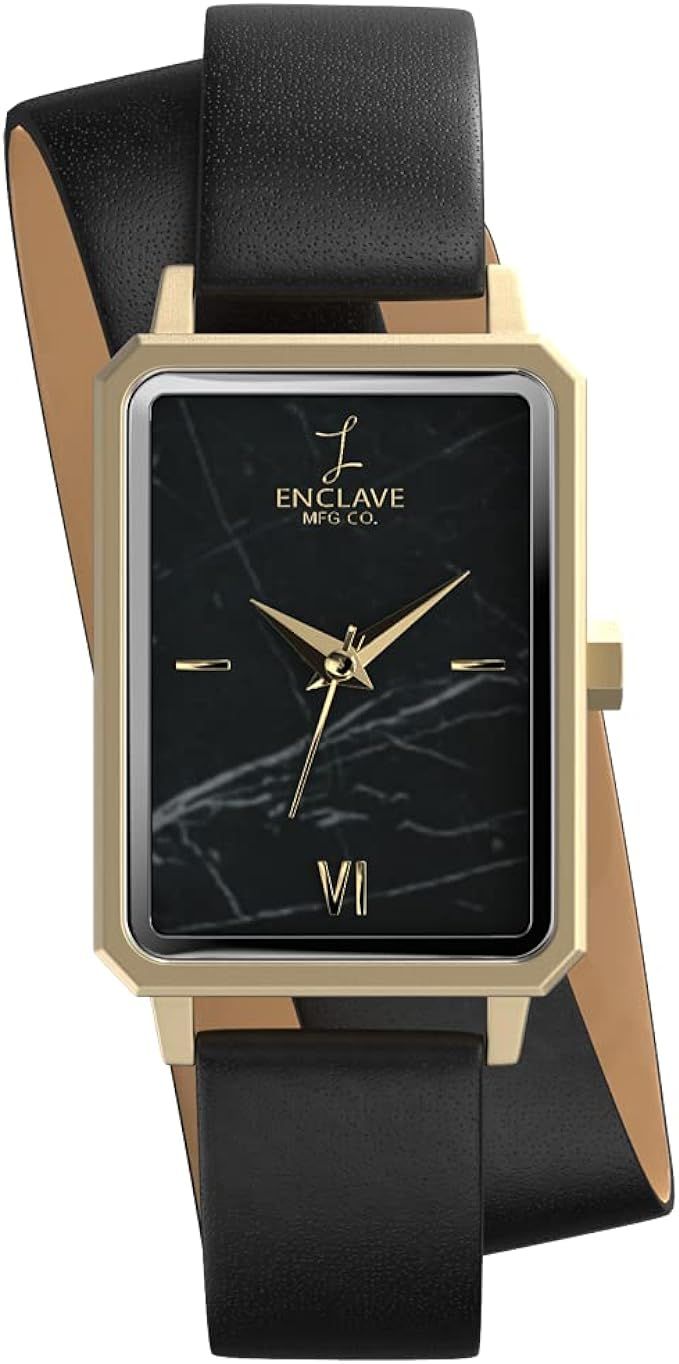 Enclave Aurora Rectangular, Stainless Steel Wrist Watch for Women | Amazon (US)