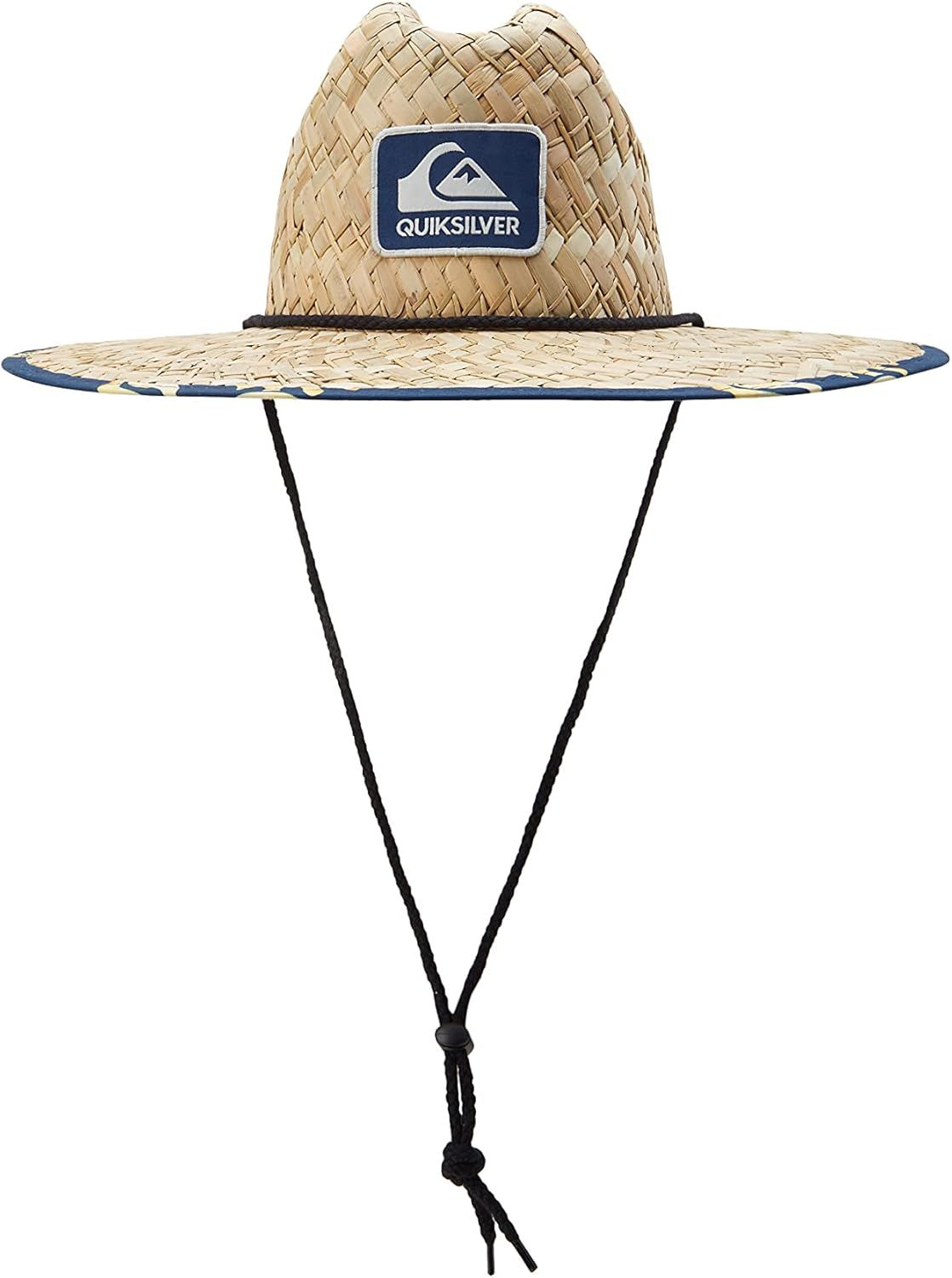 Quiksilver Men's Outsider Lifeguard Wide Brim Beach Sun Straw Hat | Amazon (US)