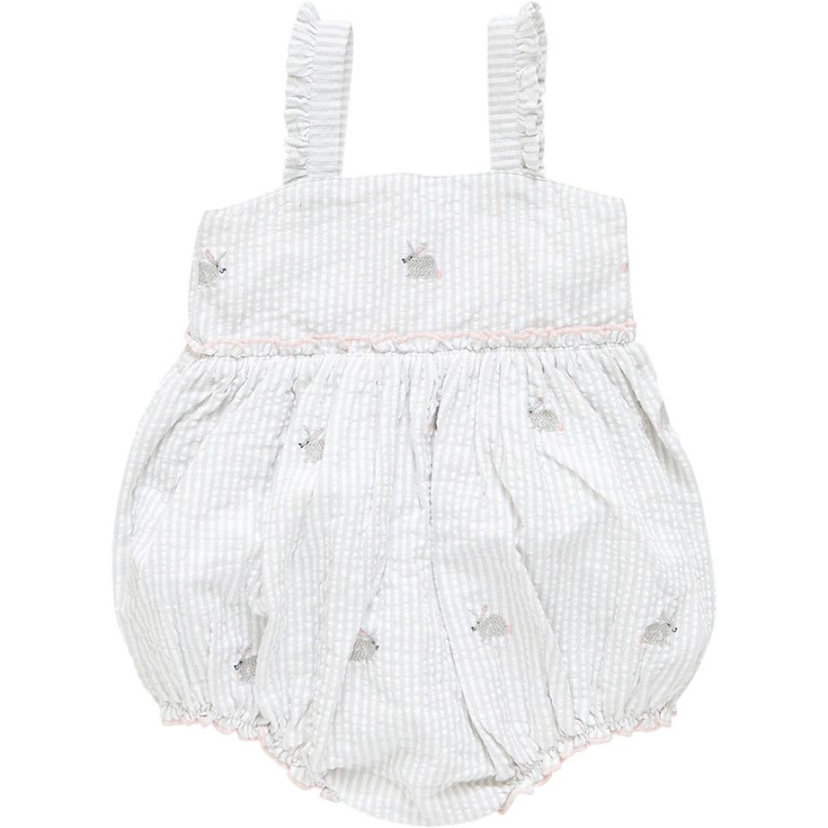 Baby Girls Sierra Bubble, Bunny Embroidery | Maisonette