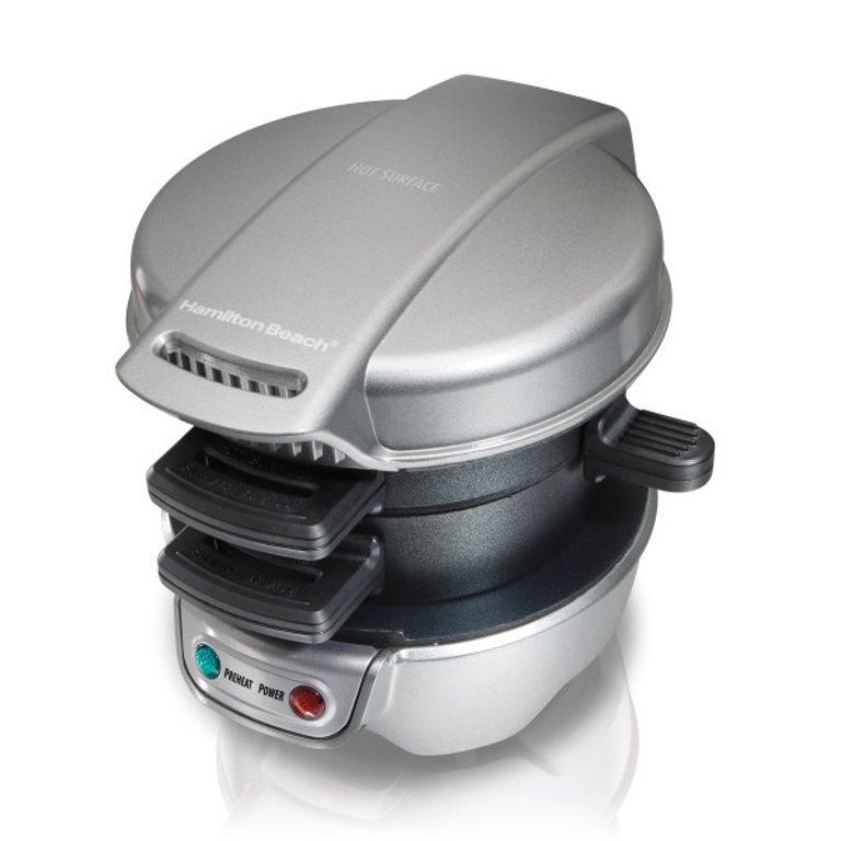 Hamilton Beach Breakfast Sandwich Maker, Silver, 25475 - Walmart.com | Walmart (US)