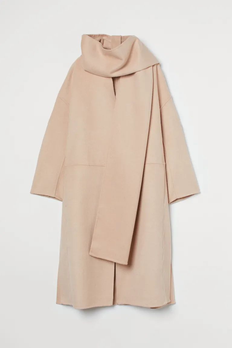 Wool-blend Coat - Beige - Ladies | H&M US | H&M (US + CA)