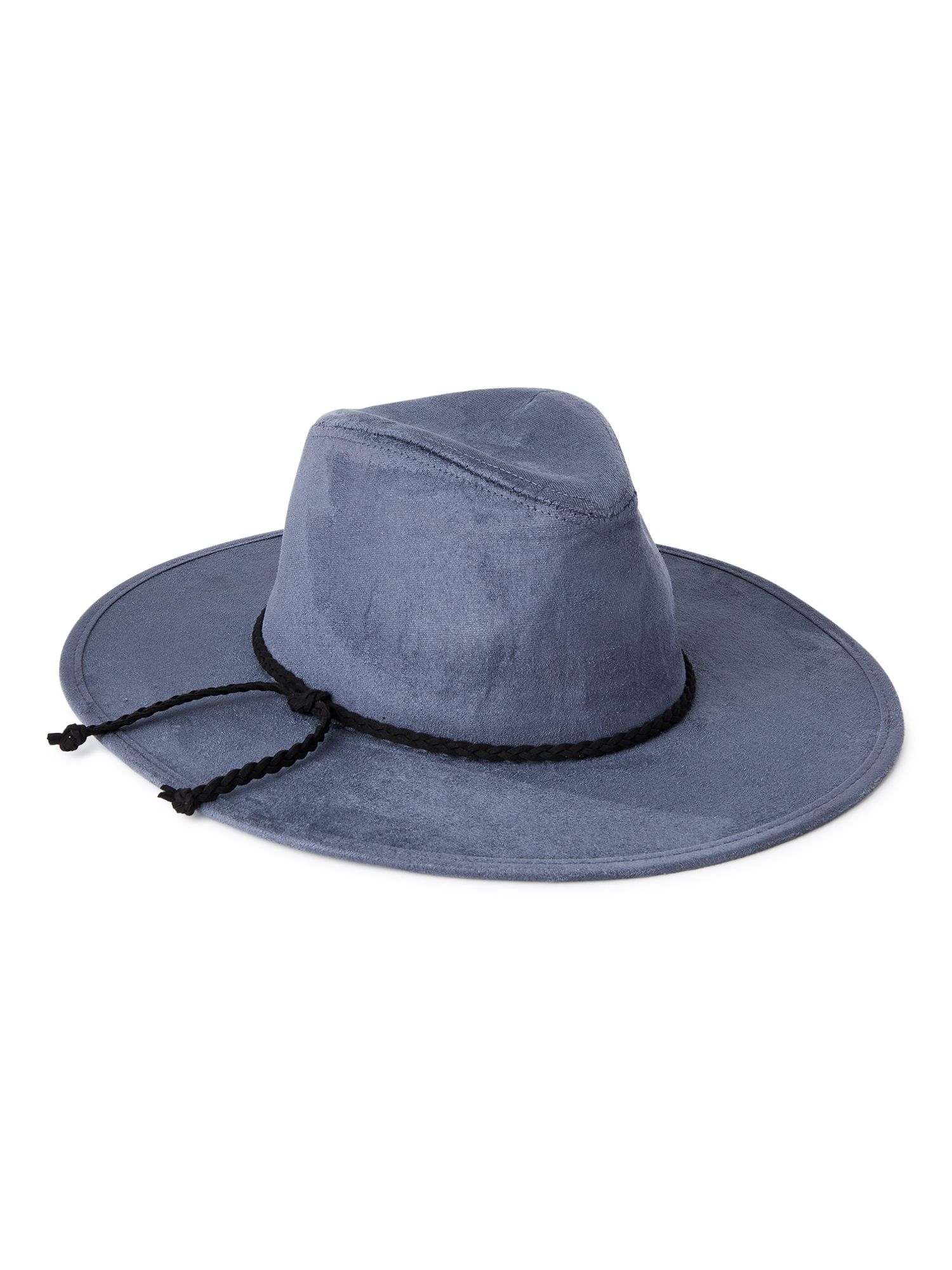 Time & Tru Faux Suede Fedora | Walmart (US)