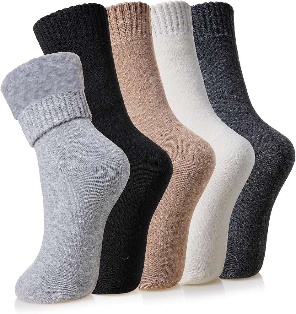 Velice Winter Warm Thermal Socks for Women Extra Thick Insulated Heated Crew Boot Socks for Cold ... | Amazon (US)