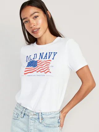 Matching &#x22;Old Navy&#x22; Flag T-Shirt for Women | Old Navy (US)
